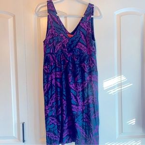 Women’s Joe Fresh printed v neck mini knit dress